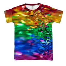 3D футболка Rainbow sequins
