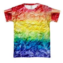 3D футболка Rainbow abstraction 4