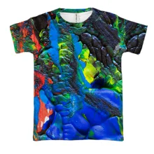 3D футболка Multicolor abstraction 2