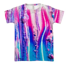 3D футболка Multicolor abstraction 4