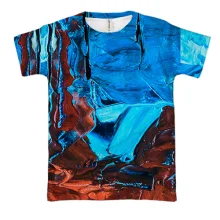3D футболка Multicolor abstraction 5