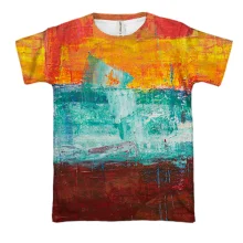 3D футболка Multicolor abstraction 6