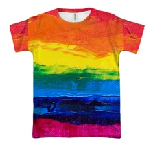 3D футболка Rainbow Abstraction 5