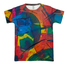 3D футболка Multicolor abstraction 9