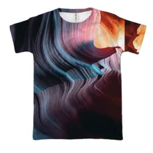 3D футболка Neon strands 2