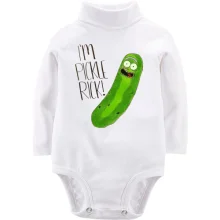 Детское боди с длинным рукавом I'm pickle Rick!