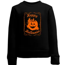 Детский свитшот Happy Halloween (Jack Daniels style)