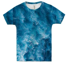 Дитяча 3D футболка Sea waves pattern