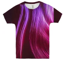 Детская 3D футболка Neon strands