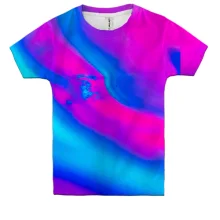 Дитяча 3D футболка Neon streaks