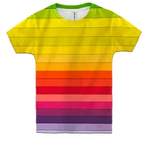 Дитяча 3D футболка Multicolor horizontal stripes