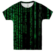 Детская 3D футболка Matrix pattern