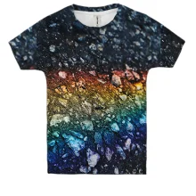 Дитяча 3D футболка Rainbow drops