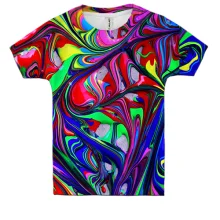 Дитяча 3D футболка Multicolor abstraction