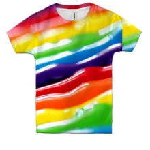 Дитяча 3D футболка Rainbow stripes