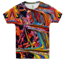 Дитяча 3D футболка Multicolor abstraction 3