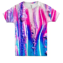 Дитяча 3D футболка Multicolor abstraction 4