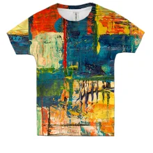 Дитяча 3D футболка Multicolor abstraction 7