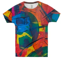 Дитяча 3D футболка Multicolor abstraction 9