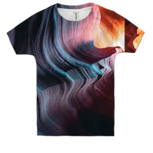 Дитяча 3D футболка Neon strands 2