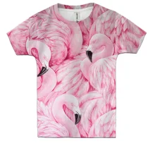 Детская 3D футболка Flamingo pattern