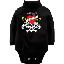 Дитяче боді з довгим рукавом Ed Hardy