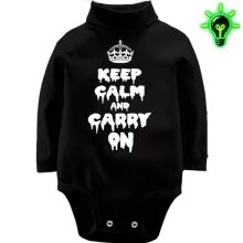 Дитяче боді з довгим рукавом KEEP CALM (Helloween style)
