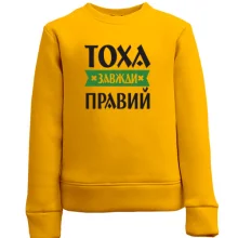 Дитячий світшот Тоха завжди правий