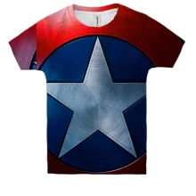 Детская 3D футболка Avengers in a row