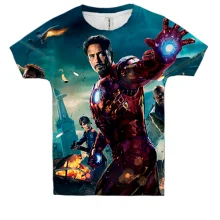 Детская 3D футболка AVANGERS