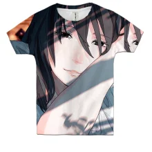 Детская 3D футболка Anime girl
