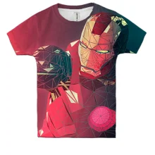 Дитяча 3D футболка Iron man attacks
