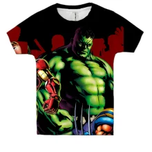 Детская 3D футболка Avangers comics