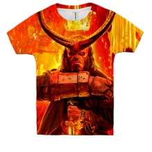 Дитяча 3D футболка HELLBOY