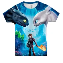 Детская 3D футболка How to Train Your Dragon: The Hidden World