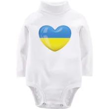 Дитяче боді з довгим рукавом Люблю Україну