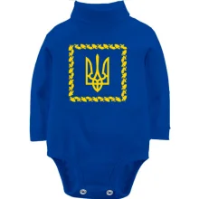 Дитяче боді з довгим рукавом з гербом Президента України