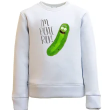 Детский свитшот I'm pickle Rick!