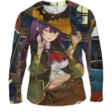 Мужской 3D лонгслив Halloween anime girl