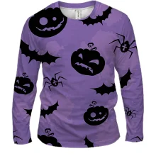 Мужской 3D лонгслив Halloween pattern