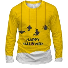 Мужской 3D лонгслив Happy Halloween 3