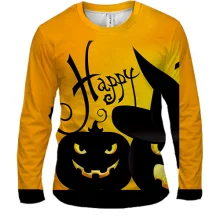 Мужской 3D лонгслив Happy Halloween 4