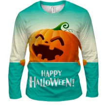 Мужской 3D лонгслив Happy Halloween 5