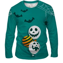 Мужской 3D лонгслив Halloween balls