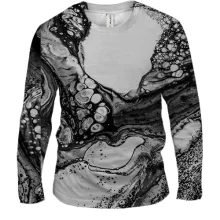 Чоловічий 3D лонгслів Abstraction alcohol ink