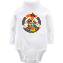 Детское боди с длинным рукавом Overwatch Tracer (2)