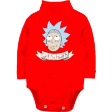 Детское боди с длинным рукавом get Schwifty