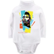 Детское боди с длинным рукавом с Paul Pogba (Поль Погба)