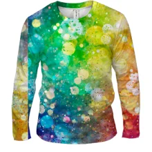 Мужской 3D лонгслив Rainbow pattern 2