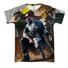 3D футболка Watch Dogs 2 с Маркусом Холлоуэем